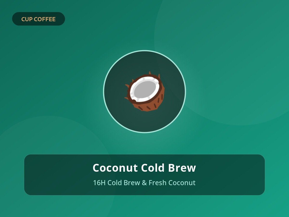 Fresh Coconut Cold Brew