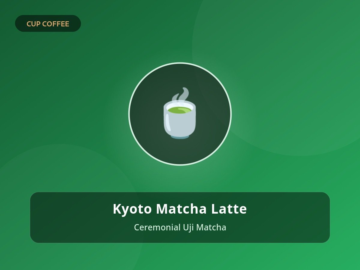 Kyoto Ceremonial Matcha Latte